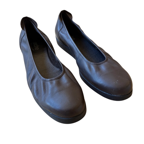 ARCHE ALBAME FLATS LOAFER LEATHER UPPER COMFORT MINIMALIST SLIP ON CASUAL CHIC 9 - Picture 2 of 11